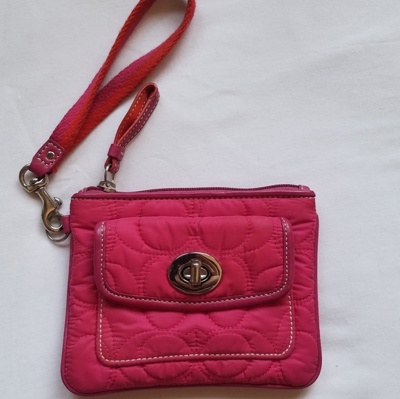 COACH Pink Wristlet - Picture 2 of 4